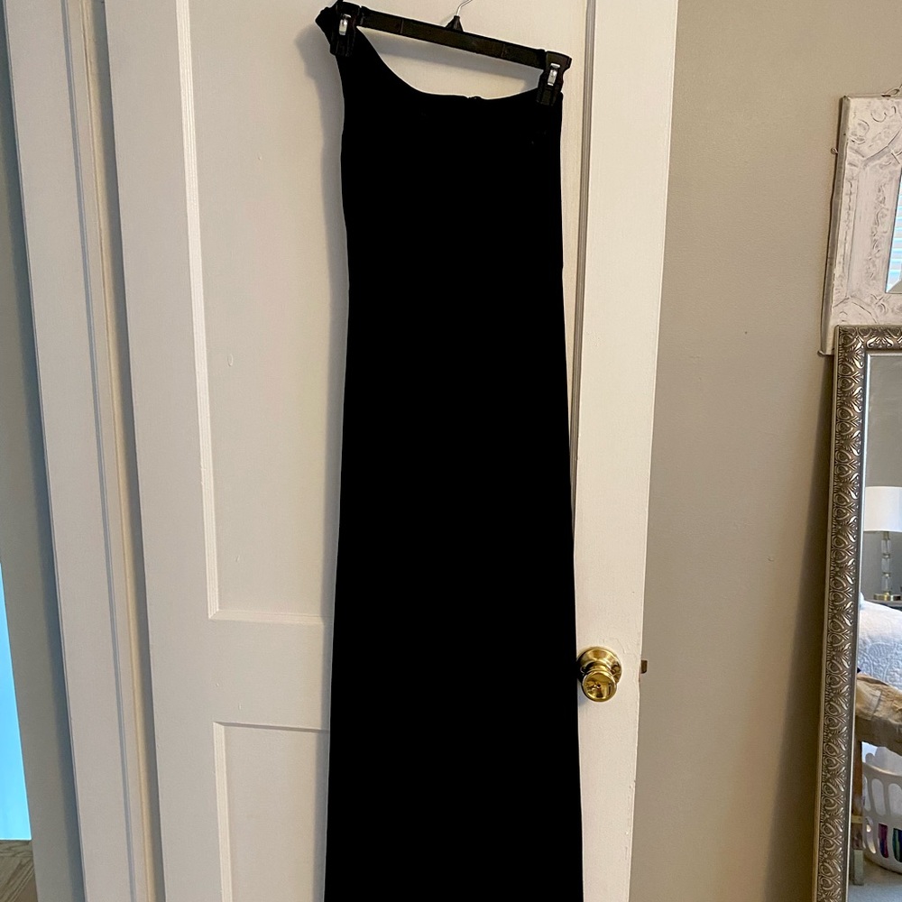 BHLDN one shoulder maxi dress (bridesmaid)